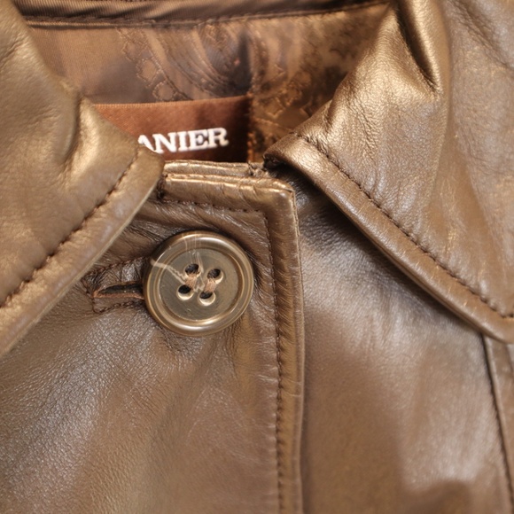 Danier , dark brown, leather jacket, XL - Picture 6 of 13